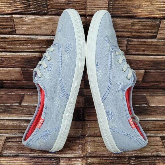 Keds Pineapple Embroidered Canvas Lace-Up Sneakers Size 8.5 - Picture 6 of 9